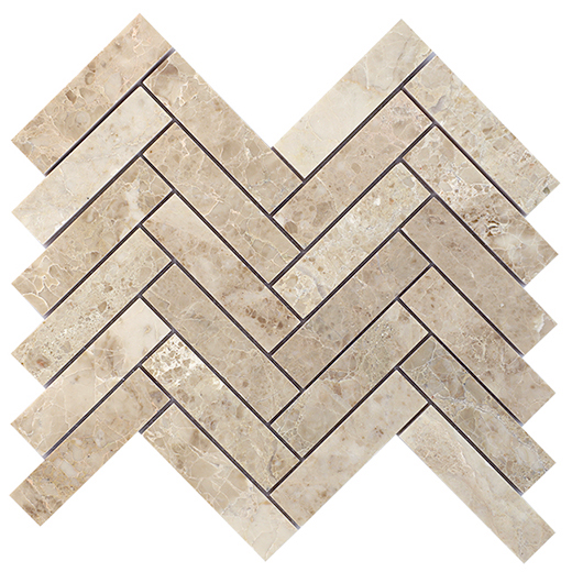 Adelia Mosaics Adelia Polished 1"x4" Herringbone | Marble | Floor/Wall Mosaic