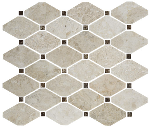 Adelia Adelia Polished Trapezoid Mosaic | Marble | Floor/Wall Mosaic