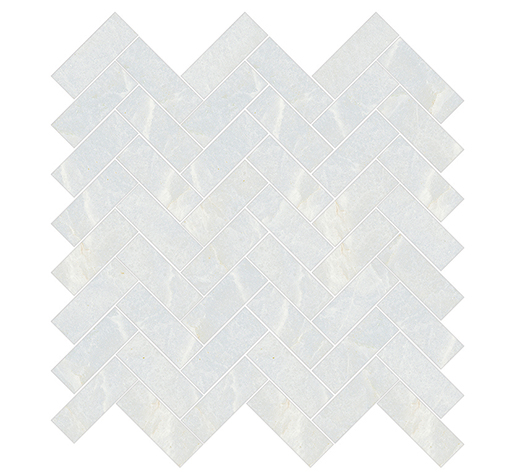 Alabaster Azul Natural 1"x3" Herringbone | Porcelain | Floor/Wall Mosaic