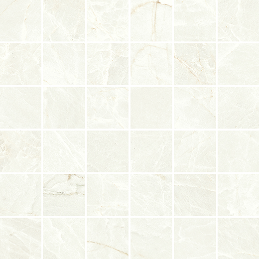 Alabaster Branco Natural 2"x2" | Porcelain | Floor/Wall Mosaic