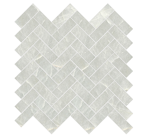 Alabaster Verde Natural 1"x3" Herringbone | Porcelain | Floor/Wall Mosaic