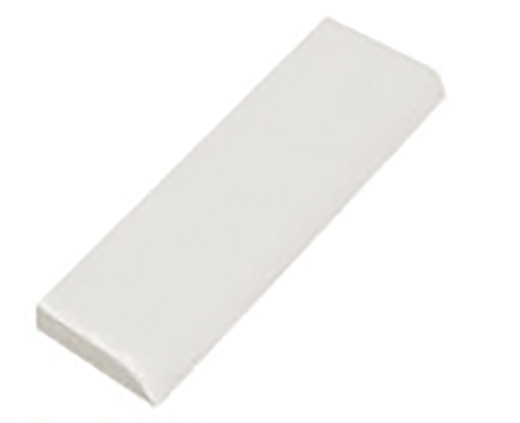 Alaska White Glossy 6"x24" Bullnose | Ceramic | Trim