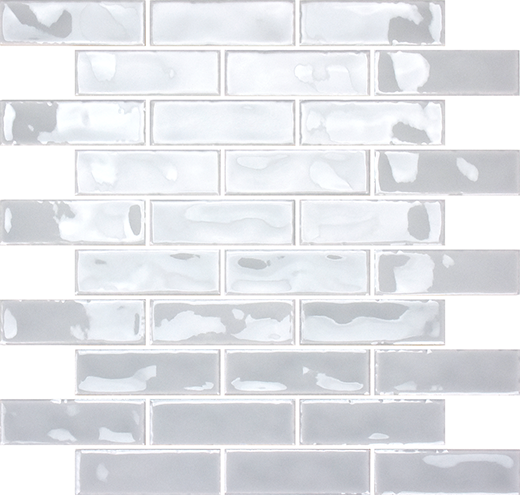 Allure Azzuro Glossy 1"X3" Brick | Ceramic | Wall Mosaic