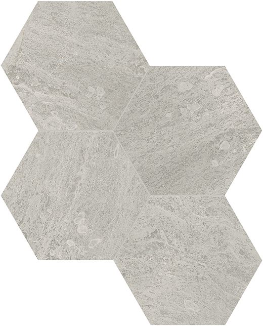 Anciano Grigio Honed 6" Hexagon | Marble | Floor/Wall Mosaic