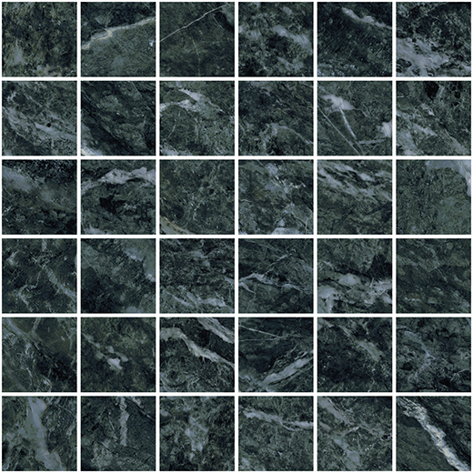 Aosta Alpine Verde Natural 2"x2 | Color Body Porcelain | Floor/Wall Mosaic