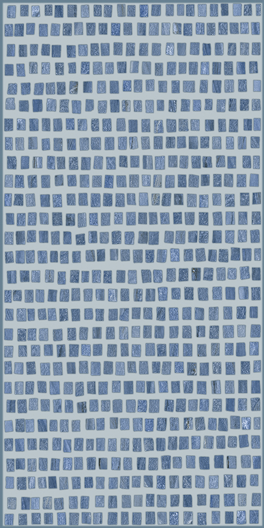 Ardelle Azul Bahia Polished 30"x60" Vetro Deco Azul | Color Body Porcelain | Floor/Wall Decorative