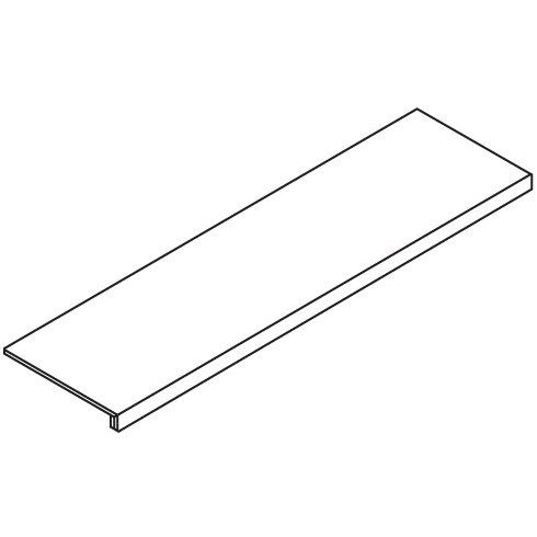 Arkitone B Matte 12.8"x48" Step | Through Body Porcelain | Trim