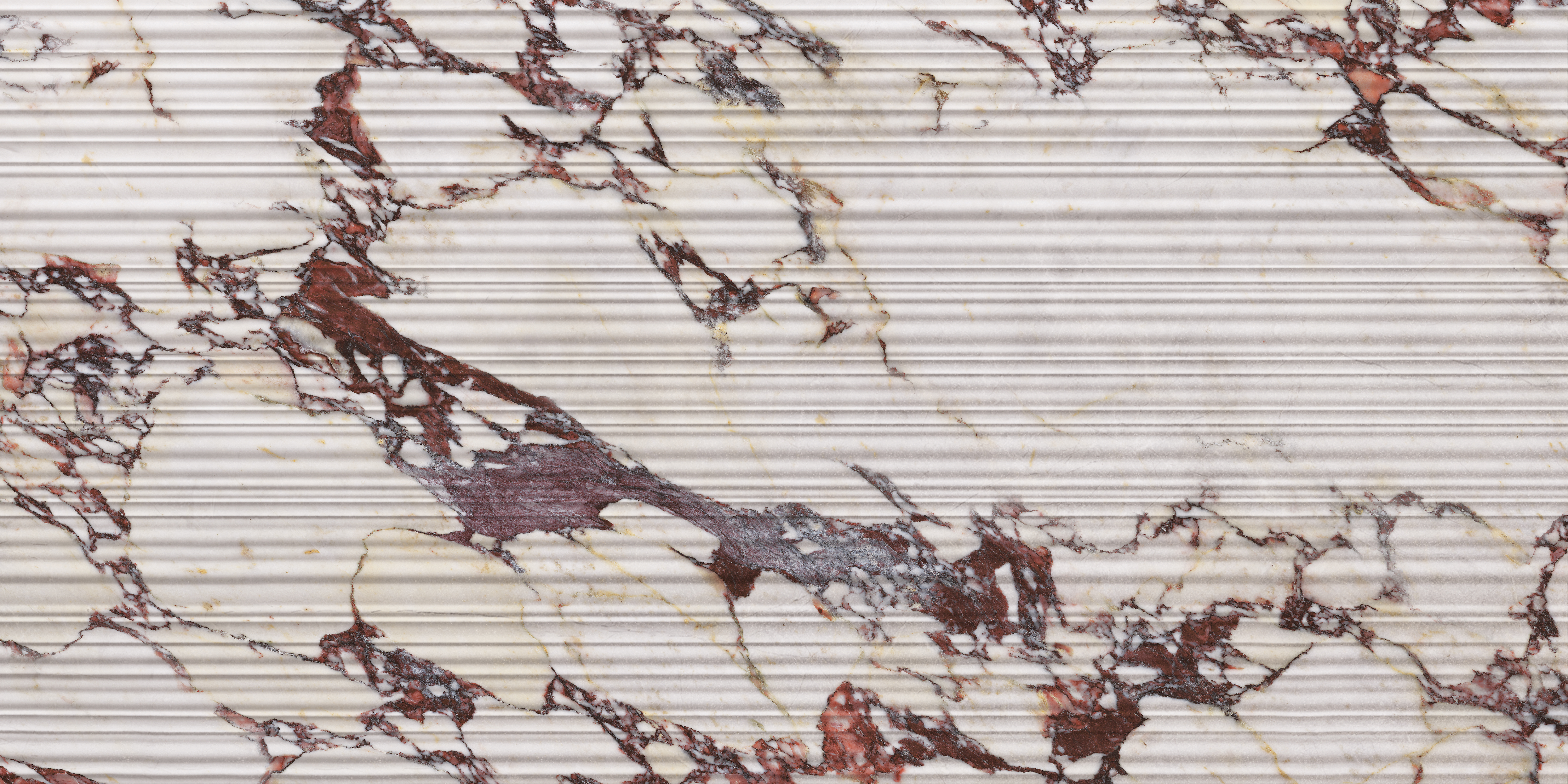 Armanti Calacatta Viola Matte 24"x48" Fluted | Glazed Porcelain | Wall Dimensional