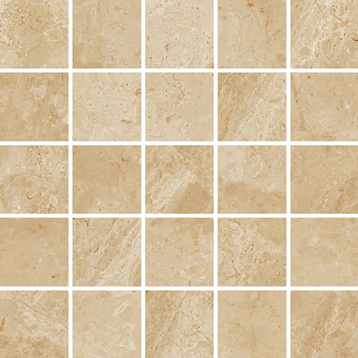 Bakersfield Wicker Natural 2"x2" Mosaic | Glazed Porcelain | Floor/Wall Mosaic