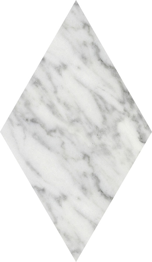 Bianco Carrara Bianco Carrara Honed Rhombus | Marble | Floor/Wall Tile