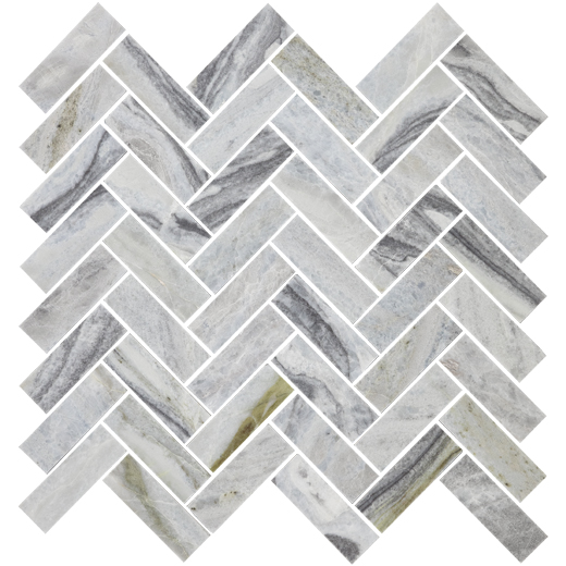 Blue Valley Blue Valley Honed 1"x3" Herringbone | Marble | Floor/Wall Mosaic