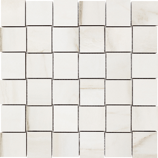 Brasilia Fossile Matte 2"x2" (12"x12" Mosaic Sheet) | Glazed Porcelain | Floor/Wall Mosaic