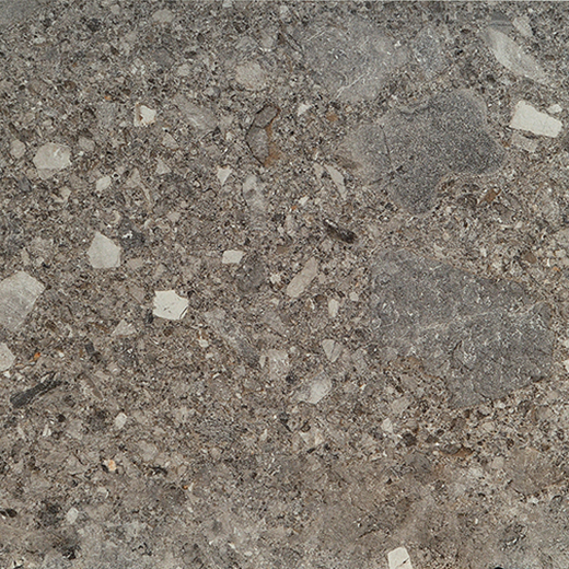 Breccia Antracite Half Polished 24"x24 | Color Body Porcelain | Floor/Wall Tile