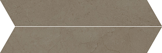 Caliza Nu Taupe Soft 4"X21" Chevron | Color Body Porcelain | Floor/Wall Tile