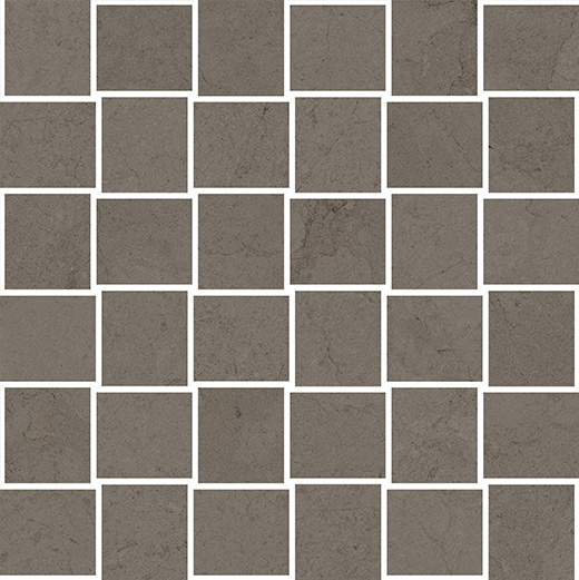 Caliza Vogue Dark Gray Soft 2"X2" Basketweave Mosaic | Color Body Porcelain | Floor/Wall Mosaic
