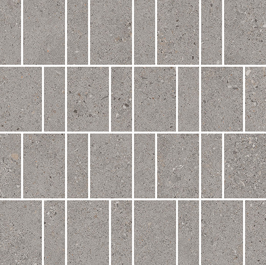 Camden French Gray Matte 32 Piece Mosaic | Color Body Porcelain | Floor/Wall Mosaic