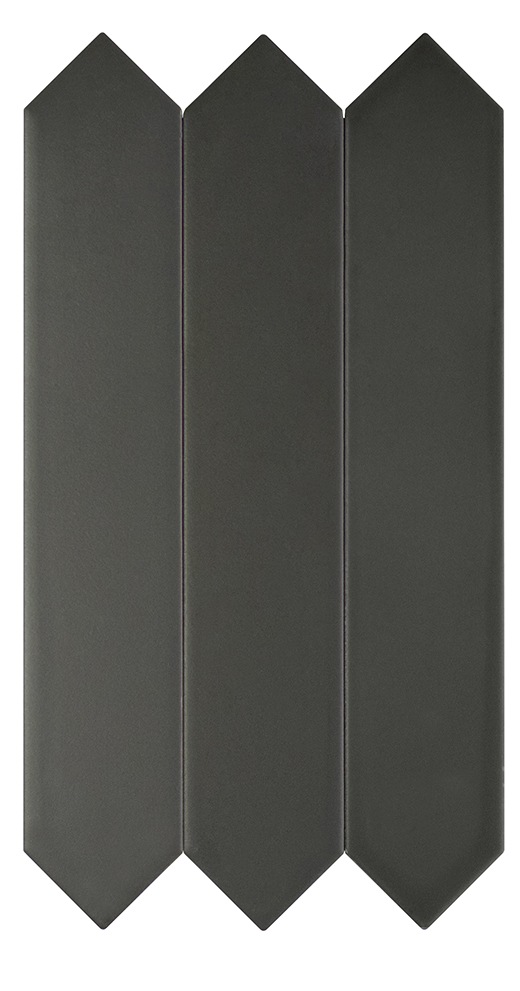 Candy Graphite Matte 1.7"x9.5" Crayon Graphite | Ceramic | Wall