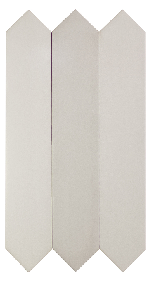 Candy Grey Matte 1.7"x9.5" Crayon Grey | Ceramic | Wall