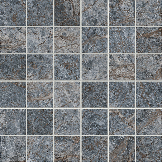 Cathedral Blu Polished 2"X2" Mosaic | Color Body Porcelain | Floor/Wall Mosaic