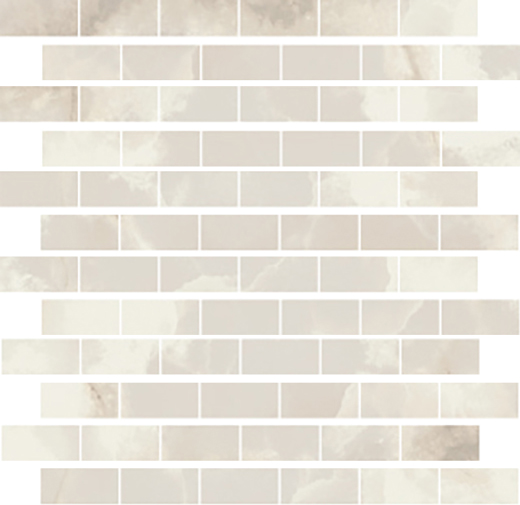 Cava Carrara Onyx Grey Matte/Honed 1"x2" Mosaic | Color Body Porcelain | Floor/Wall Mosaic