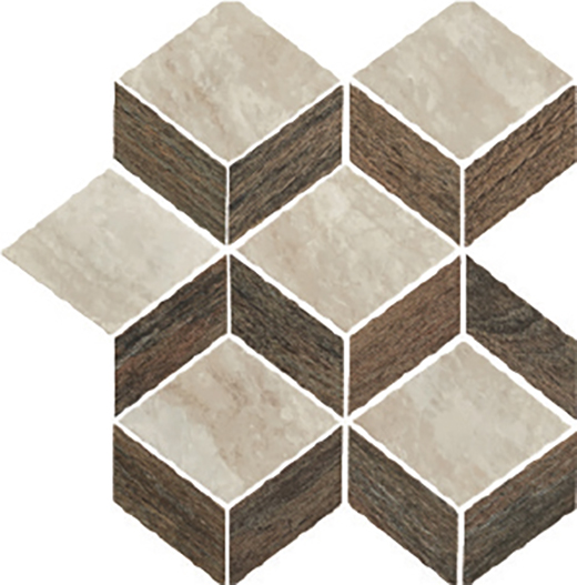 Cava Carrara Paonazzo Matte/Honed Tiziano Mosaic Carrara Paonazzo | Color Body Porcelain | Floor/Wall Decorative Mosaic