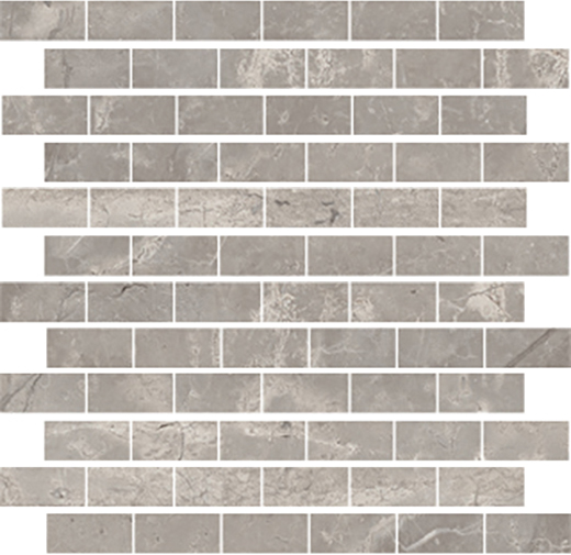 Cava Romano Greige Matte/Honed 1"x2" Mosaic | Color Body Porcelain | Floor/Wall Mosaic