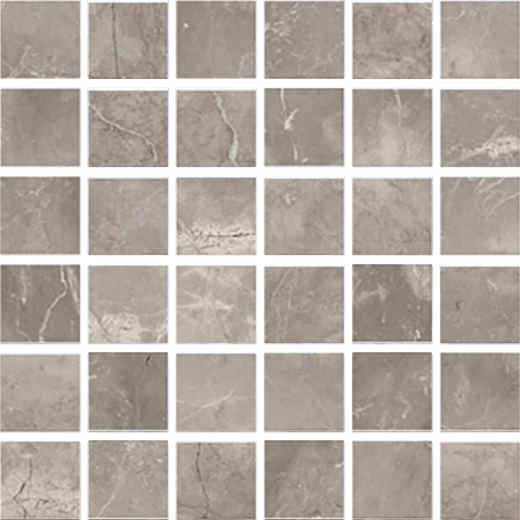 Cava Romano Greige Matte/Honed 2"x2" Mosaic | Color Body Porcelain | Floor/Wall Mosaic