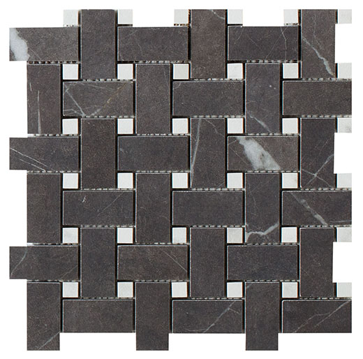 Outlet Charm Pietra Grey Fade Basketweave | Color Body Porcelain | Floor/Wall Mosaic