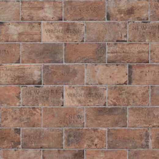 Chicago Brick Old Chicago Natural 4"x8" City Mix | Glazed Porcelain | Floor/Wall Tile