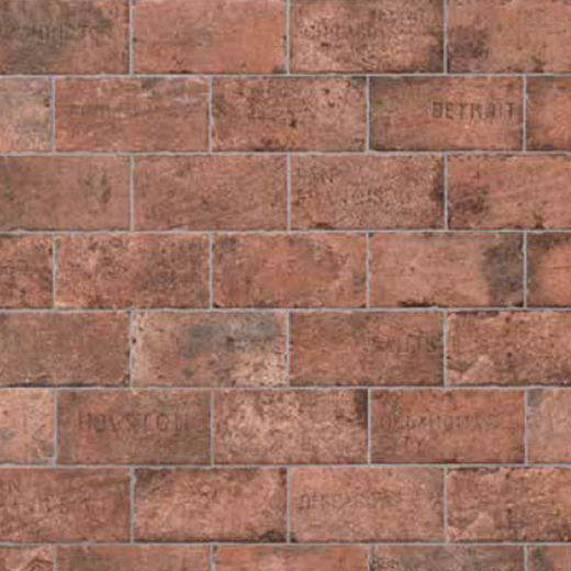 Chicago Brick Wrigley Natural 4"x8" City Mix | Glazed Porcelain | Floor/Wall Tile