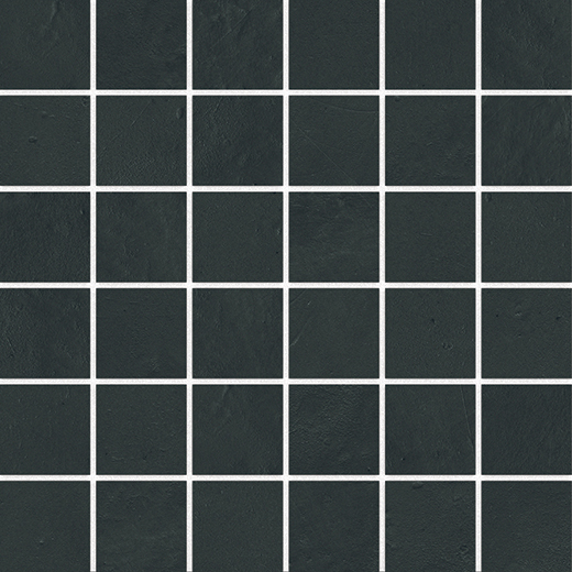 Chroma Star Black Matte 2"x2" Mosaic | Color Body Porcelain | Floor/Wall Mosaic