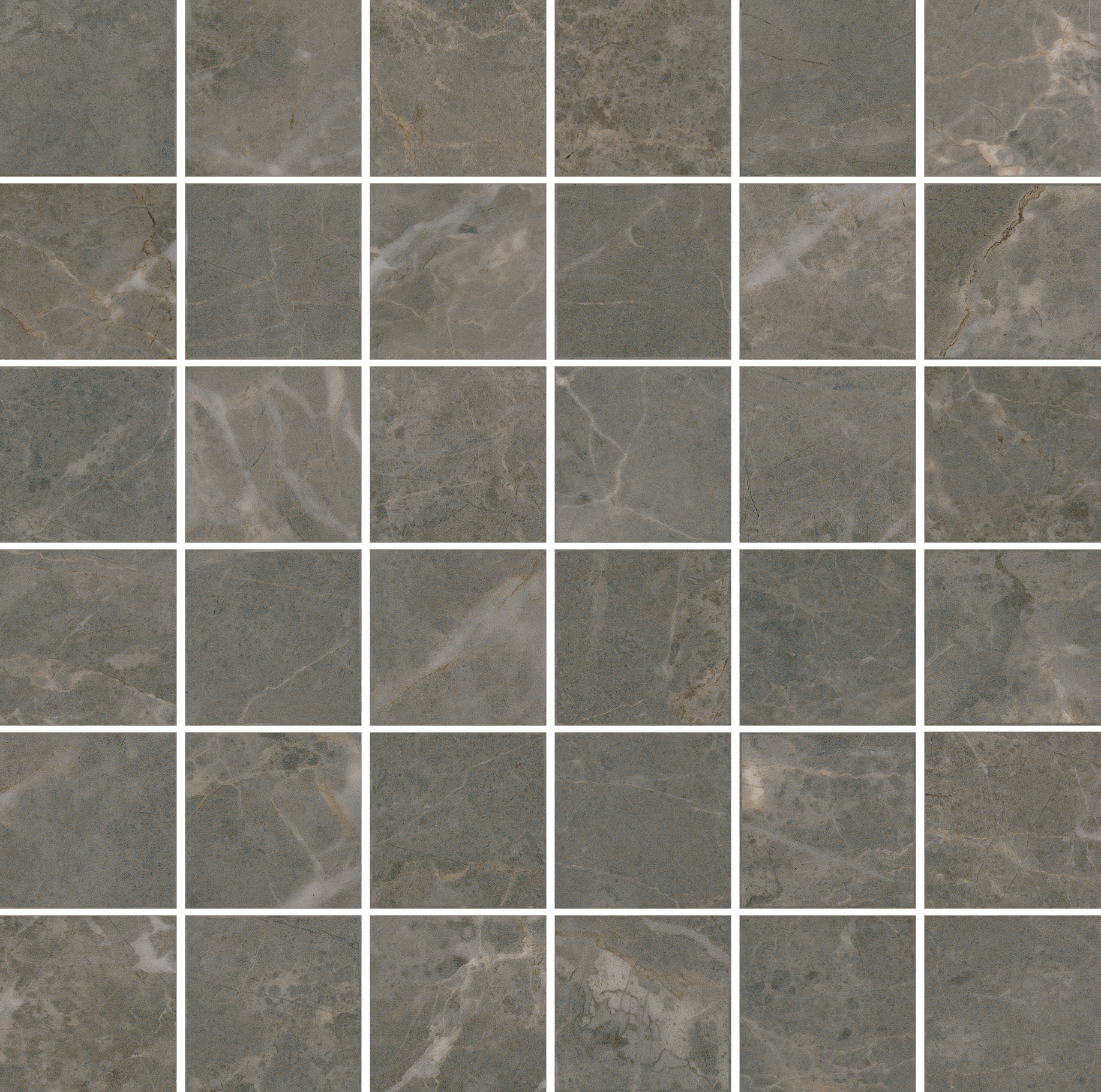 Citadel Charm Matte 2"x2" (12"x12" Mosaic Sheet) | Glazed Porcelain | Floor/Wall Mosaic