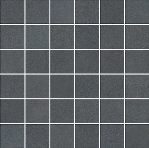 City Chelsea Black Natural 2"x2" (12"x12" Mosaic Sheet) | Color Body Porcelain | Floor/Wall Mosaic