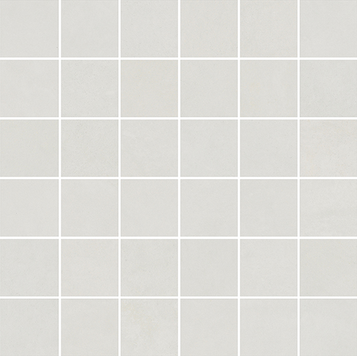 City Malibu White Natural 2"x2" (12"x12" Mosaic Sheet) | Color Body Porcelain | Floor/Wall Mosaic