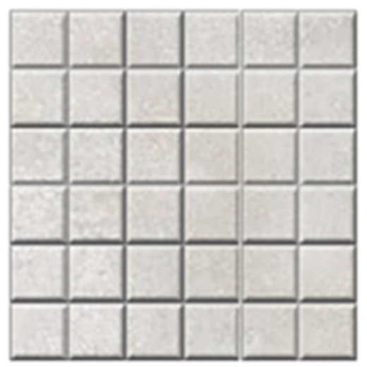 Clinton Argent Honed 2"x2" (12"x12" Mosaic Sheet) | Glazed Porcelain | Floor/Wall Mosaic