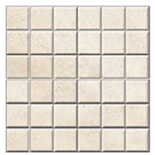 Clinton Sand Honed 2"x2" (12"x12" Mosaic Sheet) | Glazed Porcelain | Floor/Wall Mosaic