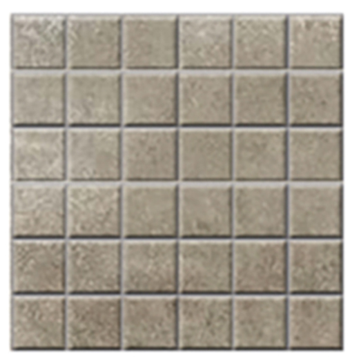 Clinton Toupe Honed 2"x2" (12"x12" Mosaic Sheet) | Glazed Porcelain | Floor/Wall Mosaic