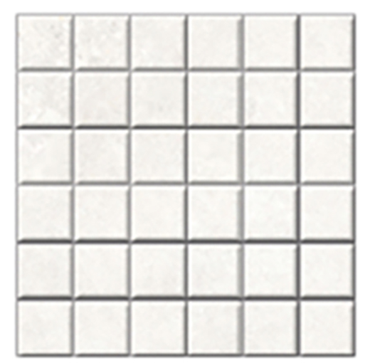 Clinton White Honed 2"x2" (12"x12" Mosaic Sheet) | Glazed Porcelain | Floor/Wall Mosaic