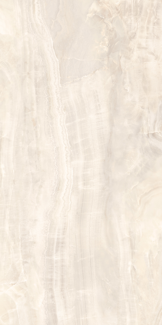 Colossus Ivory Onyx Polished 63"x126" Bookmatch A | Color Body Porcelain | Slab