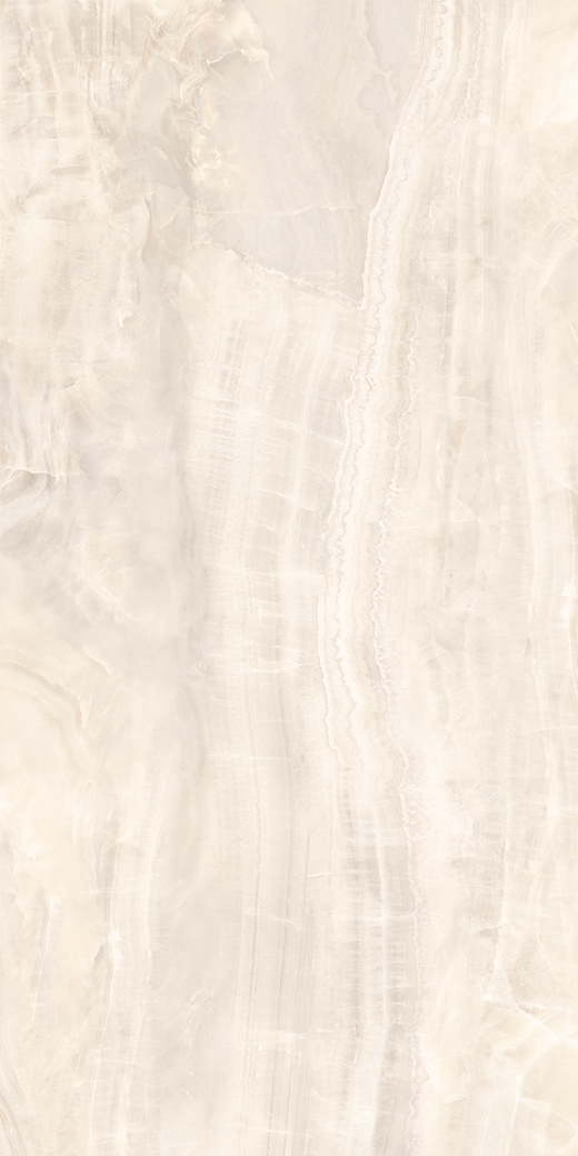Colossus Ivory Onyx Polished 63"x126" Bookmatch B | Color Body Porcelain | Slab