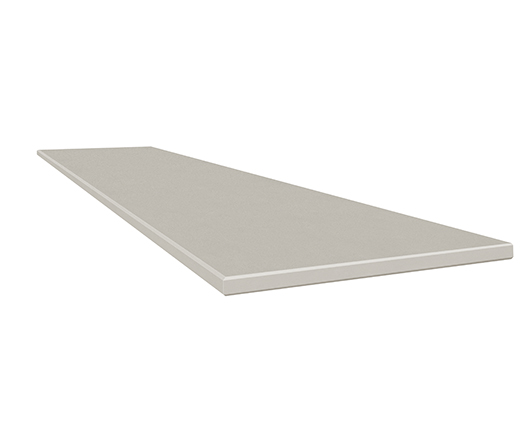 Marmiline Marmiline Ash Polished 18"x47" Bench | Composite | Bench