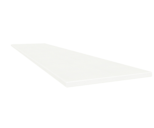 Marmiline Marmiline Snow Polished 18"x47" Bench | Composite | Bench