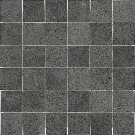 Concrete Jungle Graphite Matte 2"x2" Mosaic | Glazed Porcelain | Floor/Wall Mosaic