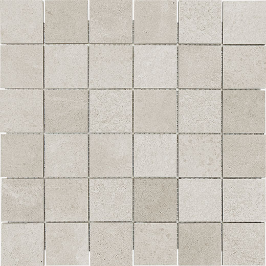 Concrete Jungle Zinc Matte 2"x2" Mosaic | Glazed Porcelain | Floor/Wall Mosaic