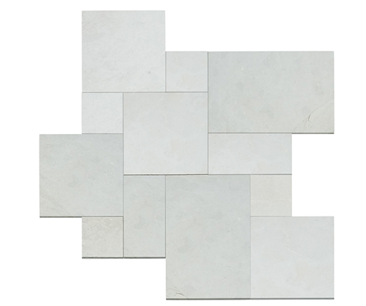 Crema Venata Crema Venata Sandblasted French Pattern 3cm Paver | Marble | Outdoor Paver