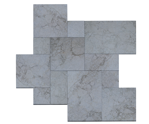 Crema Venata Crema Venata Tumbled French Pattern Paver | Marble | Outdoor Paver