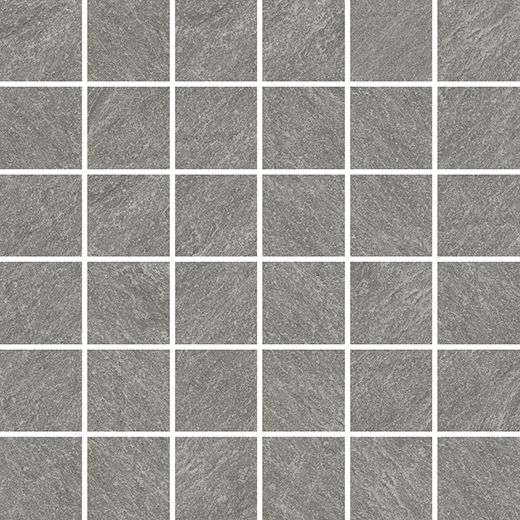 Dakota Dark Grey Natural 2"x2" (12"x12" Mosaic Sheet) | Color Body Porcelain | Floor/Wall Mosaic