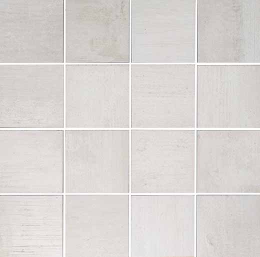 Outlet Demure Bianco Natural 3"x3" Mosaic | Glazed Porcelain | Floor/Wall Mosaic