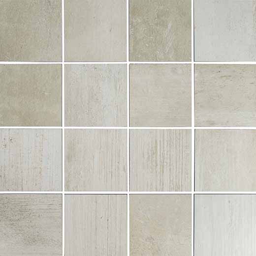 Outlet Demure Taupe Natural 3"x3" Mosaic | Glazed Porcelain | Floor/Wall Mosaic