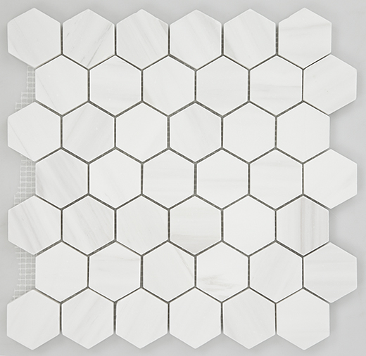 Dolomite Mosaics Dolomite Tumbled 2" Hexagon | Marble | Floor/Wall Mosaic